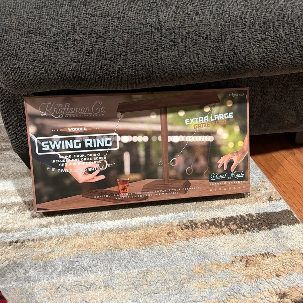 Wooden Swing Ring Game
